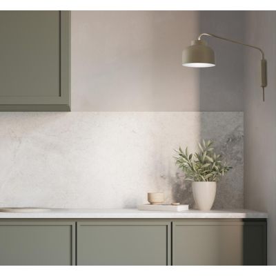 BOTTONE APPLIQUE CON BRACCIO LED 24W LUCE DIMMERABILE UP & DOWN ALLUMINIO 4 COLORI DESIGN MODERNO