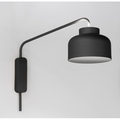 BOTTONE APPLIQUE CON BRACCIO LED 24W LUCE DIMMERABILE UP & DOWN ALLUMINIO 4 COLORI DESIGN MODERNO