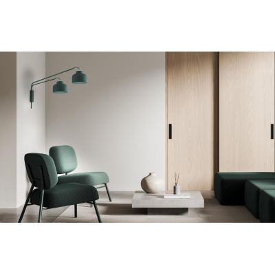 BOTTONE APPLIQUE 2 LUCI ORIENTABILI LED 48W LUCE DIMMERABILE UP & DOWN ALLUMINIO 4 COLORI DESIGN MODERNO