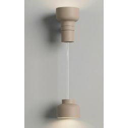 BOTTONE SOSPENSIONE SINGOLA UP & DOWN IN ALLUMINIO 4 COLORI LAMPADINE ATTACCO GX53 DESIGN MODERNO