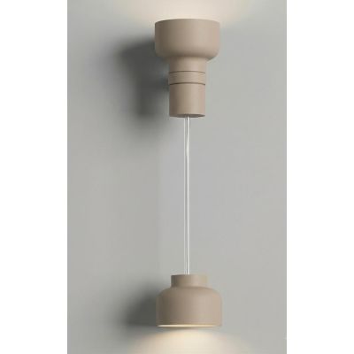 BOTTONE SOSPENSIONE SINGOLA UP & DOWN IN ALLUMINIO 4 COLORI LAMPADINE ATTACCO GX53 DESIGN MODERNO