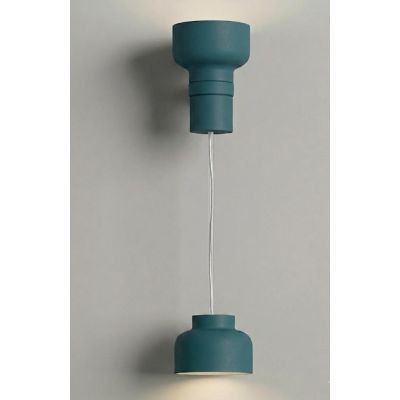 BOTTONE SOSPENSIONE SINGOLA UP & DOWN IN ALLUMINIO 4 COLORI LAMPADINE ATTACCO GX53 DESIGN MODERNO