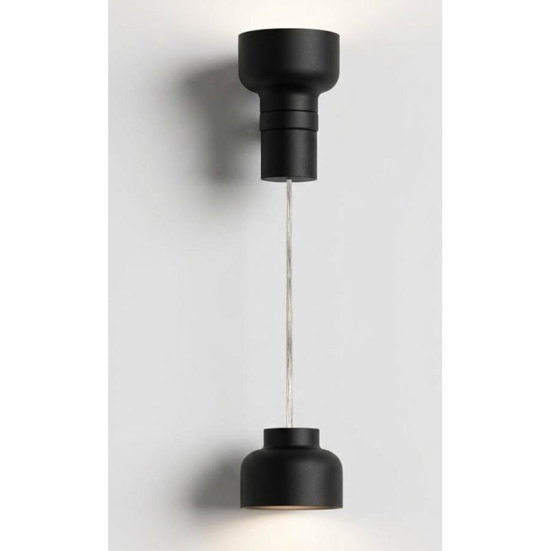 BOTTONE SOSPENSIONE SINGOLA UP & DOWN IN ALLUMINIO 4 COLORI LAMPADINE ATTACCO GX53 DESIGN MODERNO