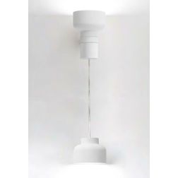 BOTTONE SOSPENSIONE SINGOLA UP & DOWN IN ALLUMINIO 4 COLORI LAMPADINE ATTACCO GX53 DESIGN MODERNO 2