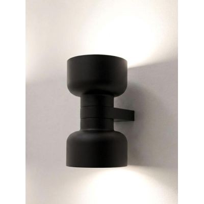 BOTTONE APPLIQUE UP & DOWN IN ALLUMINIO 4 COLORI LAMPADINE ATTACCO GX53 DESIGN MODERNO