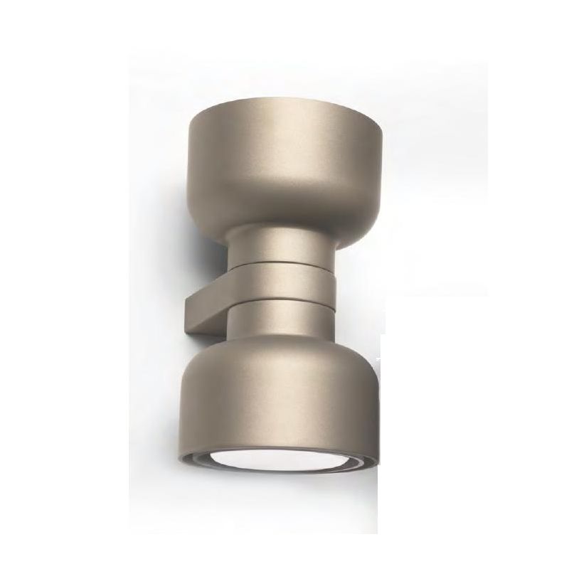BOTTONE APPLIQUE UP & DOWN IN ALLUMINIO 4 COLORI LAMPADINE ATTACCO GX53 DESIGN MODERNO