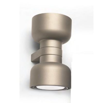 BOTTONE APPLIQUE UP & DOWN IN ALLUMINIO 4 COLORI LAMPADINE ATTACCO GX53 DESIGN MODERNO