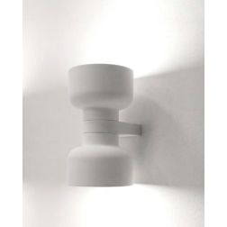 BOTTONE APPLIQUE UP & DOWN IN ALLUMINIO 4 COLORI LAMPADINE ATTACCO GX53 DESIGN MODERNO