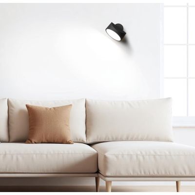 TARP APPLIQUE ORIENTABILE ANTRACITE, BIANCO E SABBIA LED 13W LUCE CCT 2700K-3000K-4000K DESIGN MODERNO