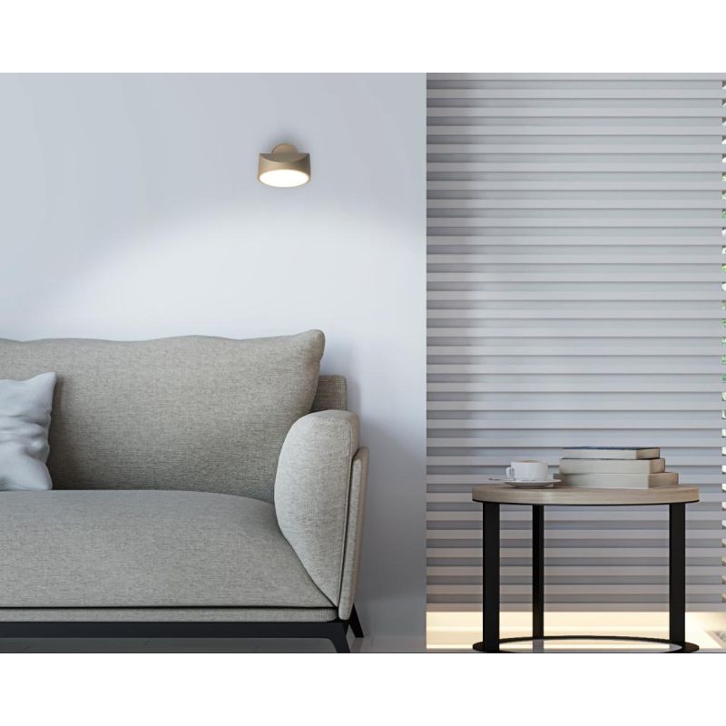TARP APPLIQUE ORIENTABILE ANTRACITE, BIANCO E SABBIA LED 13W LUCE CCT 2700K-3000K-4000K DESIGN MODERNO