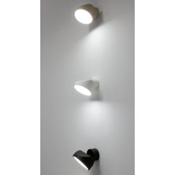 TARP APPLIQUE ORIENTABILE ANTRACITE, BIANCO E SABBIA LED 13W LUCE CCT 2700K-3000K-4000K DESIGN MODERNO
