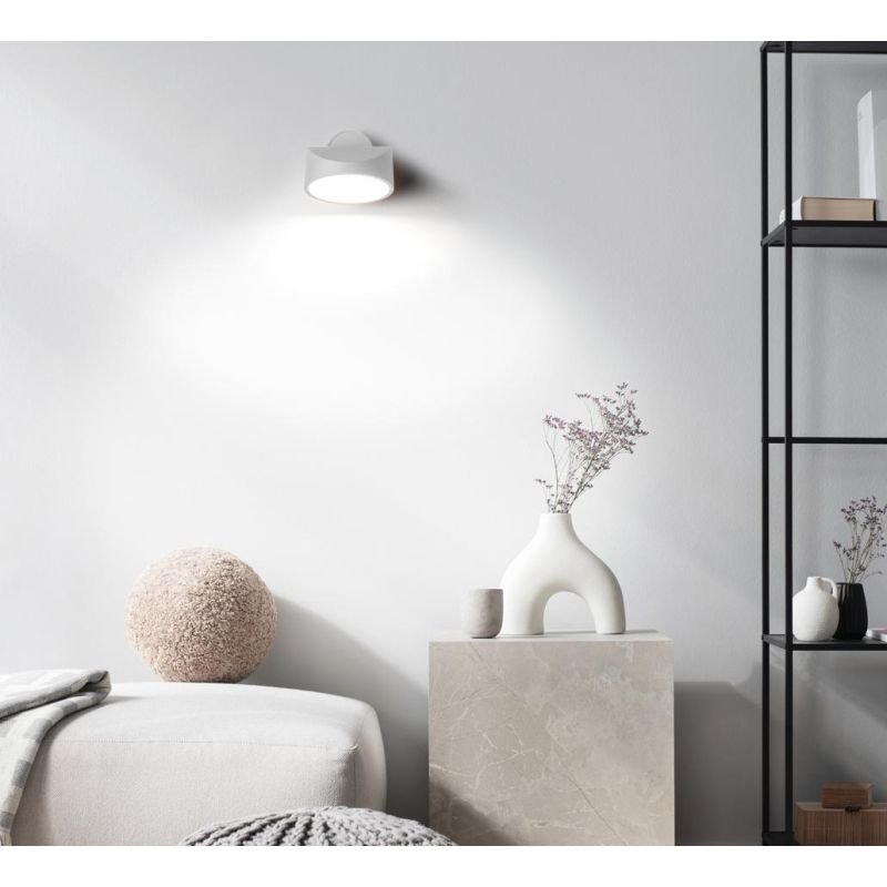 TARP APPLIQUE ORIENTABILE ANTRACITE, BIANCO E SABBIA LED 13W LUCE CCT 2700K-3000K-4000K DESIGN MODERNO