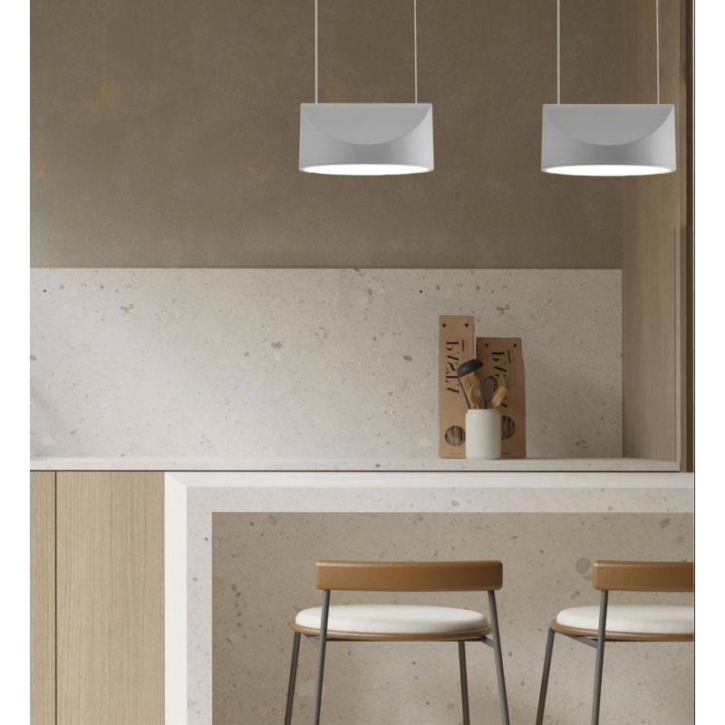 TARP SOSPENSIONE A LED ANTRACITE, BIANCA E SABBIA LUCE CCT 2700K-3000K-4000K 2 MISURE DESIGN MODERNO