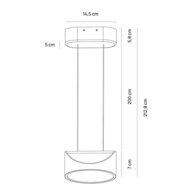 TARP SOSPENSIONE A LED ANTRACITE, BIANCA E SABBIA LUCE CCT 2700K-3000K-4000K 2 MISURE DESIGN MODERNO