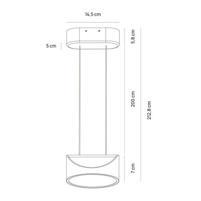 TARP SOSPENSIONE A LED ANTRACITE, BIANCA E SABBIA LUCE CCT 2700K-3000K-4000K 2 MISURE DESIGN MODERNO