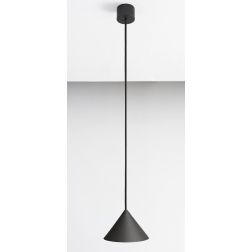 LUMINELLE SOSPENSIONE CONICA IN ALLUMINIO ANTRACITE, BIANCO E SABBIA 2 MISURE LAMPADINA ATTACCO GX53 MODERNA 2