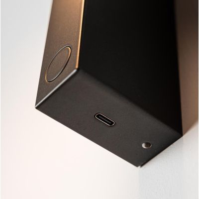 NOXIS APPLIQUE ORIENTABILE LED 13W LUCE CCT 2700K,3000K,4000K DIMMERABILE CON PORTA USB ALLUMINIO 3 COLORI