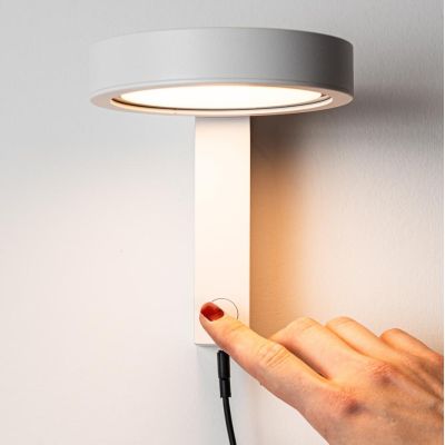 NOXIS APPLIQUE ORIENTABILE LED 13W LUCE CCT 2700K,3000K,4000K DIMMERABILE CON PORTA USB ALLUMINIO 3 COLORI