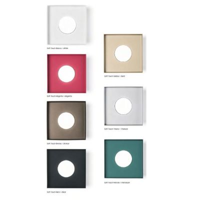 MULTIPOP APPLIQUE PLAFONIERA QUADRATA IN ALLUMINIO 7 COLORI LAMPADINA ATTACCO GX53 DESIGN MODERNO