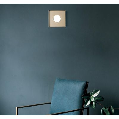 MULTIPOP APPLIQUE PLAFONIERA QUADRATA IN ALLUMINIO 7 COLORI LAMPADINA ATTACCO GX53 DESIGN MODERNO