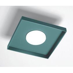 MULTIPOP APPLIQUE PLAFONIERA QUADRATA IN ALLUMINIO 7 COLORI LAMPADINA ATTACCO GX53 DESIGN MODERNO 2