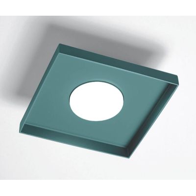 MULTIPOP APPLIQUE PLAFONIERA QUADRATA IN ALLUMINIO 7 COLORI LAMPADINA ATTACCO GX53 DESIGN MODERNO