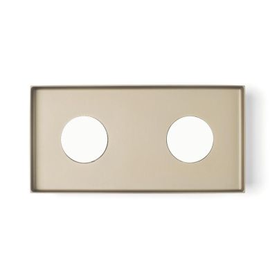 MULTIPOP APPLIQUE PLAFONIERA 2 LUCI IN ALLUMINIO 7 COLORI RETTANGOLARE LAMPADINE ATTACCO GX53 MODERNA