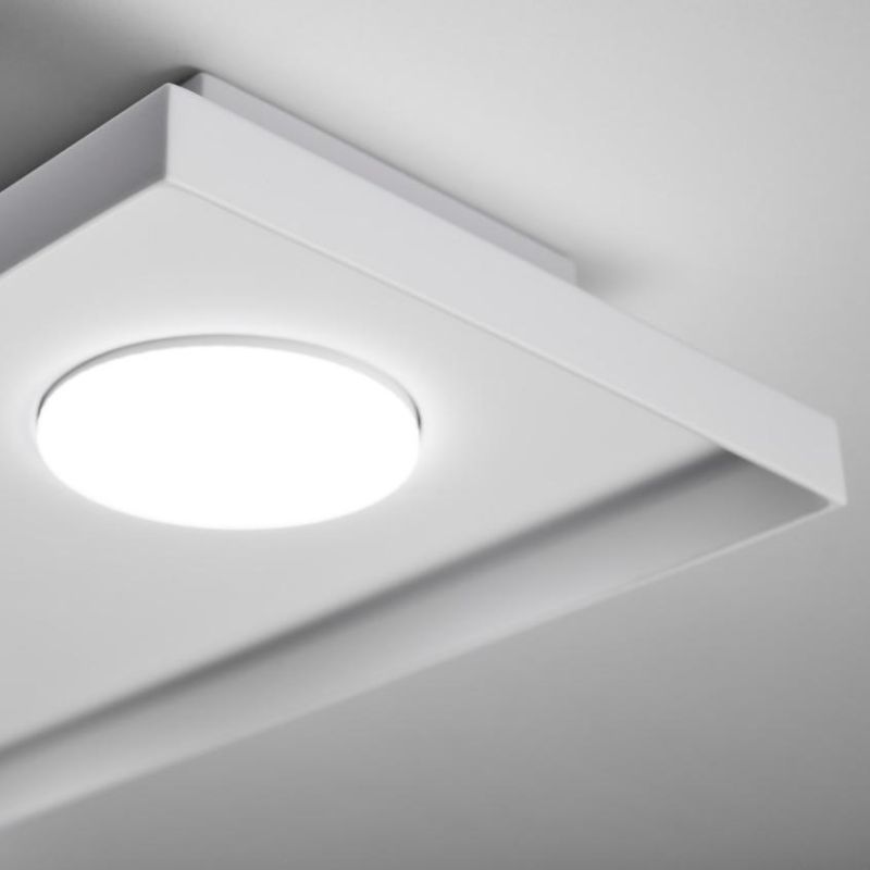 MULTIPOP APPLIQUE PLAFONIERA 2 LUCI IN ALLUMINIO 7 COLORI RETTANGOLARE LAMPADINE ATTACCO GX53 MODERNA
