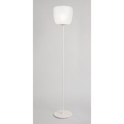 ETHEREA LAMPADA DA TERRA IN VETRO BIANCO ALTEZZA 173 CM CON LAMPADINA ATTACCO E27 DESIGN MODERNO 2
