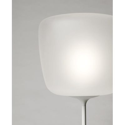ETHEREA LAMPADA DA TERRA IN VETRO BIANCO ALTEZZA 173 CM CON LAMPADINA ATTACCO E27 DESIGN MODERNO