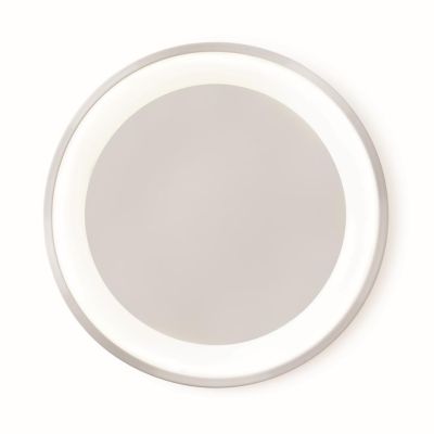 BLOOM PLAFONIERA APPLIQUE 2 MISURE LED INTEGRATO LUCE CCT 3000K-4000K METALLO BIANCO DESIGN MODERNO