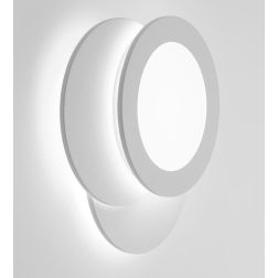 TRINITY-R PLAFONIERA APPLIQUE BIANCA LED INTEGRATO LUCE DIMMERABILE CON TELECOMANDO 2 MISURE MODERNA 2