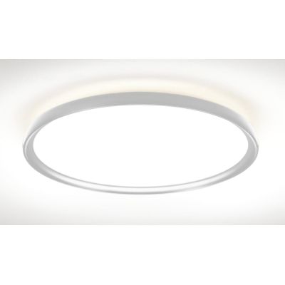 ATENA PLAFONIERA D60CM LED 55W LUCE CCT 3000K-4000K BIEMISSIONE ALLUMINIO 5 COLORI DESIGN MODERNO