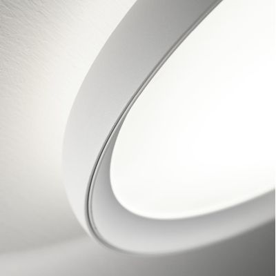 ATENA PLAFONIERA D60CM LED 55W LUCE CCT 3000K-4000K BIEMISSIONE ALLUMINIO 5 COLORI DESIGN MODERNO