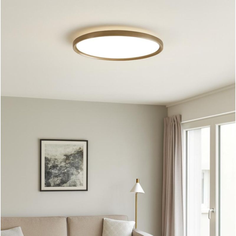 ATENA PLAFONIERA D80CM LED 84W LUCE CCT 3000K-4000K BIEMISSIONE ALLUMINIO 5 COLORI DESIGN MODERNO