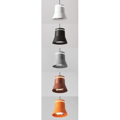 CLOCHE SOSPENSIONE PICCOLA SALISCENDI D10 CM IN 5 FINITURE COLORE LED 6W LUCE 3000K DESIGN MODERNO