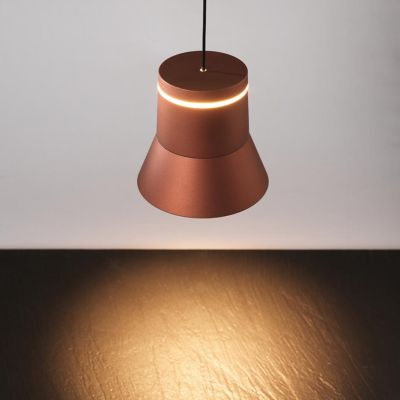 CLOCHE SOSPENSIONE PICCOLA SALISCENDI D10 CM IN 5 FINITURE COLORE LED 6W LUCE 3000K DESIGN MODERNO