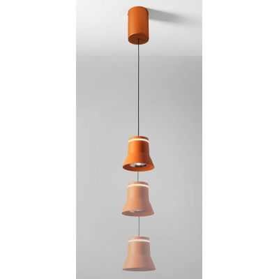 CLOCHE SOSPENSIONE PICCOLA SALISCENDI D10 CM IN 5 FINITURE COLORE LED 6W LUCE 3000K DESIGN MODERNO