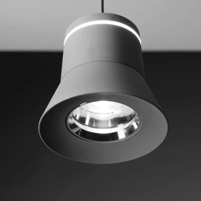 CLOCHE SOSPENSIONE PICCOLA SALISCENDI D10 CM IN 5 FINITURE COLORE LED 6W LUCE 3000K DESIGN MODERNO