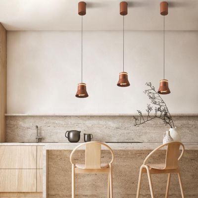 CLOCHE SOSPENSIONE PICCOLA SALISCENDI D10 CM IN 5 FINITURE COLORE LED 6W LUCE 3000K DESIGN MODERNO