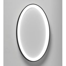 LIFERING PLAFONIERA OVALE LED 40W LUCE CCT 3000K-4000K ALLUMINIO 5 COLORI L60 CM DESIGN MODERNO
