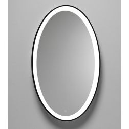 LIFERING LAMPADA SPECCHIO OVALE LED 28W LUCE 3000K IP40 ALLUMINIO 5 COLORI INTERRUTTORE TOUCH MODERNA 2