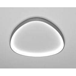 LIFERING PLAFONIERA OVALE MODERNA LED 48W LUCE 3000K BIANCA NERA O SABBIA Vivida International - Cristalensi Shop Online 2