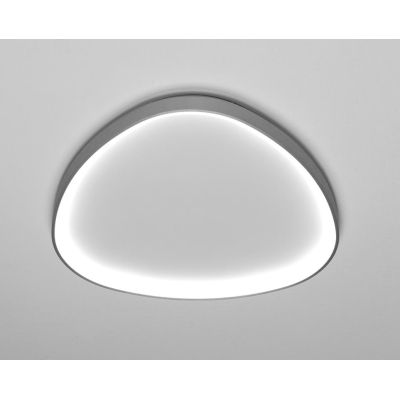 LIFERING PLAFONIERA OVALE MODERNA LED 48W LUCE 3000K BIANCA NERA O SABBIA Vivida International - Cristalensi Shop Online