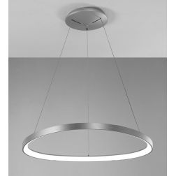 LIFERING SOSPENSIONE IN FORMA OVALE LED 60W BIANCA NERA O SABBIA MODERNA Vivida International - Cristalensi Shop Online