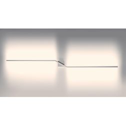 STICK LAMPADA LINEARE IP54 LED 10W LUCE 3000K ALLUMINIO BIANCO MODERNA ALTEZZA CM 143 Vivida International - Cristalensi Shop On 2