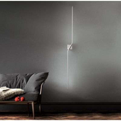STICK LAMPADA LINEARE IP54 LED 10W LUCE 3000K ALLUMINIO BIANCO MODERNA ALTEZZA CM 143 Vivida International - Cristalensi Shop On