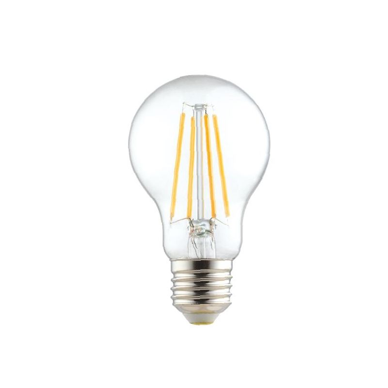 LAMPADINA A FILAMENTO ATTACCO E27 LED 8W LUCE 3000K O 4000K DIAMETRO 60 MM