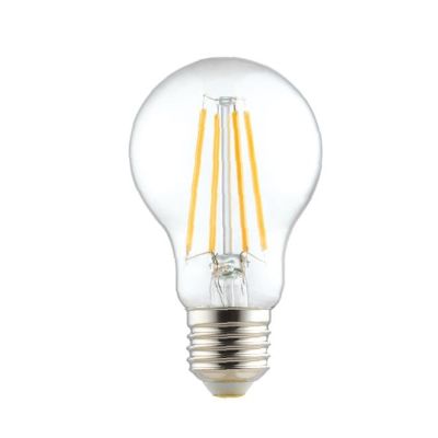 LAMPADINA A FILAMENTO ATTACCO E27 LED 8W LUCE 3000K O 4000K DIAMETRO 60 MM