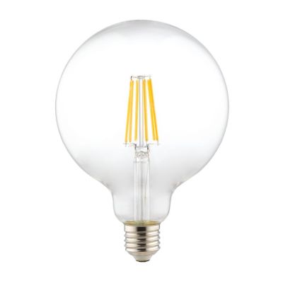 LAMPADINA GLOBO TRASPARENTE ATTACCO E27 LED 11W LUCE 3000K O 4000K DIAMETRO 125 MM FILAMENTO
